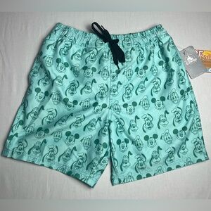 Disney Aqua Swim Shorts with Character Design Men’s XS/Youth L-XL